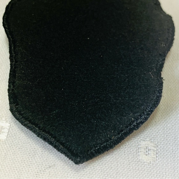 Unique Silver Beaded Sequin Rhinestone Large Post Earrings Black Suede Backing - Picture 8 of 11